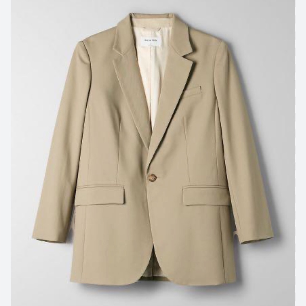 Aritzia Beige Suit Jacket